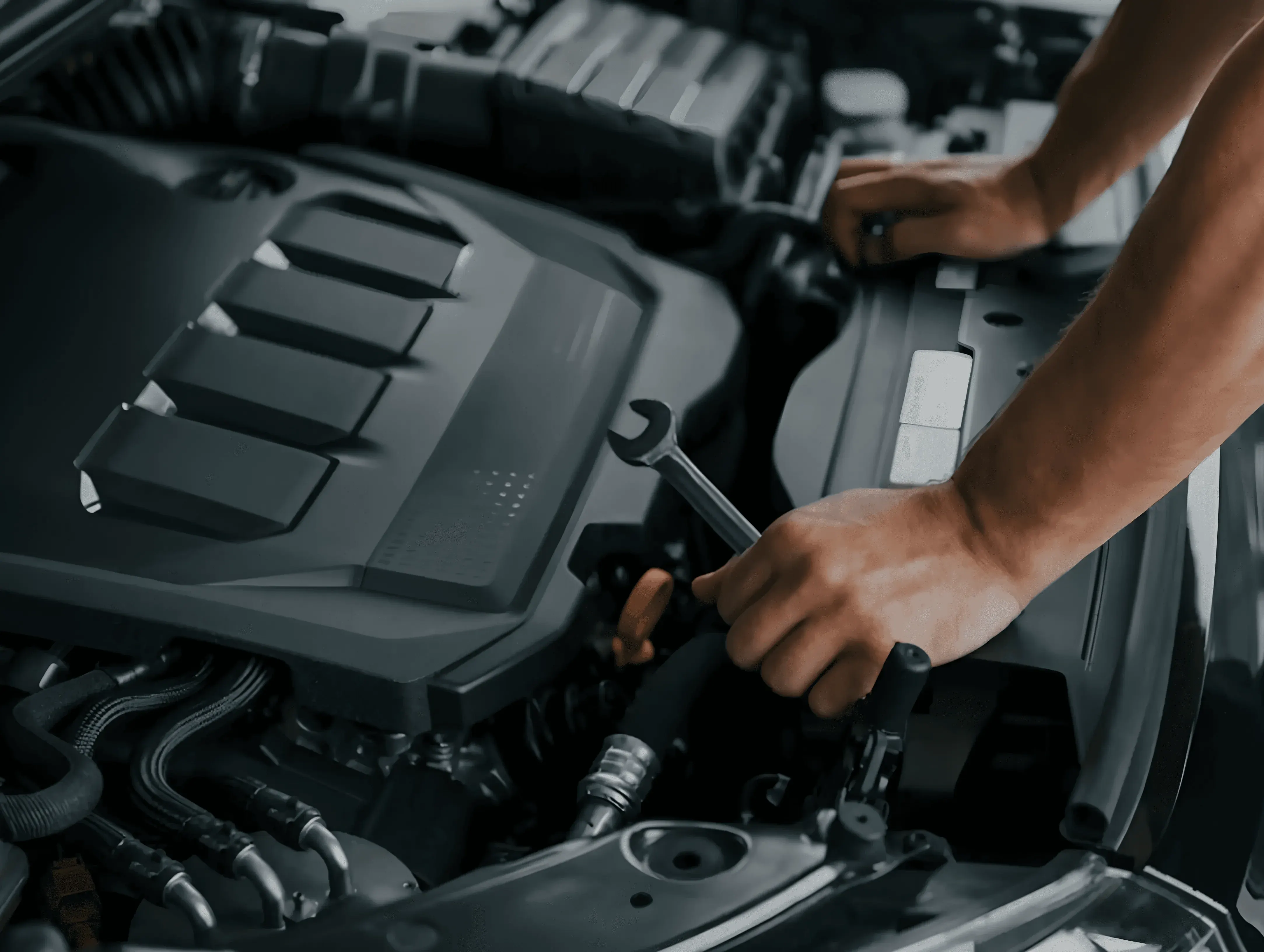 Detailaufnahme eines Toyota Motors – professioneller Toyota Service, Wartung und Reparatur bei Auto Hebeisen AG in Krauchthal.